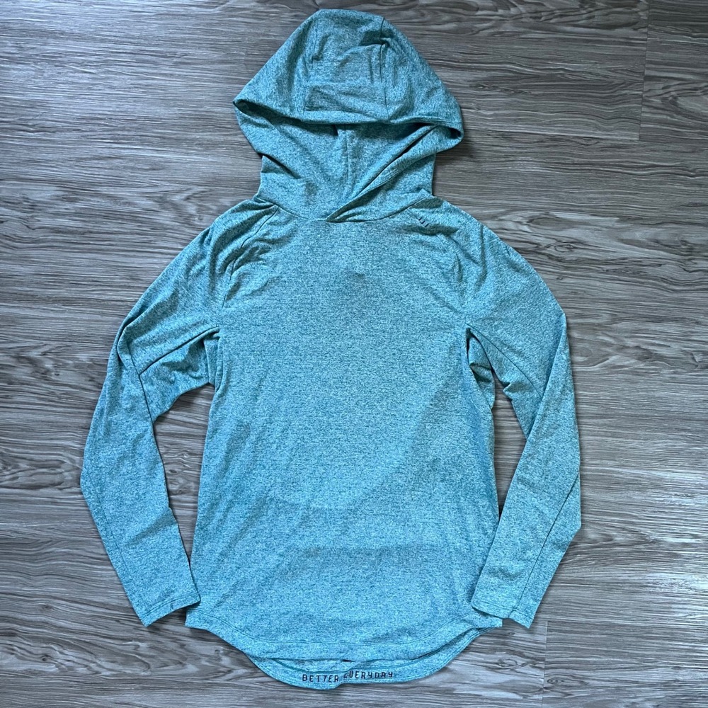 Lululemon Metal Vent Tech Hoodie 2.0 Teal Heathered XS LM3CR2S Mens Activewear